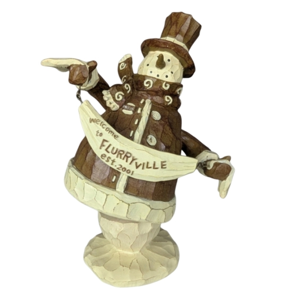 Flurryville Mayor Mike rare music box in great condition works!